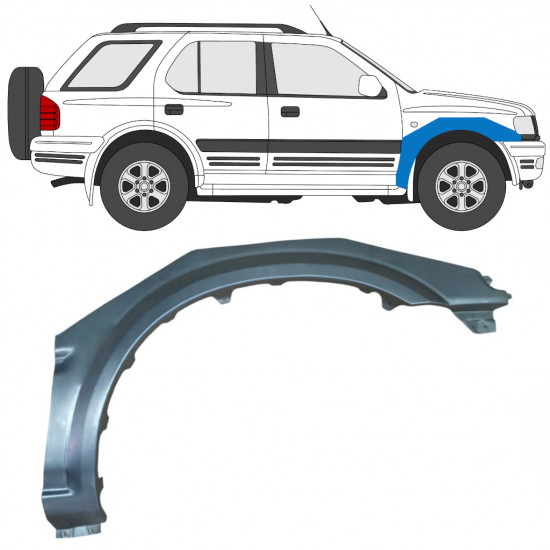 Pannello di riparazione parafango anteriore per Opel Frontera B 1999-2002 / Destra 7830