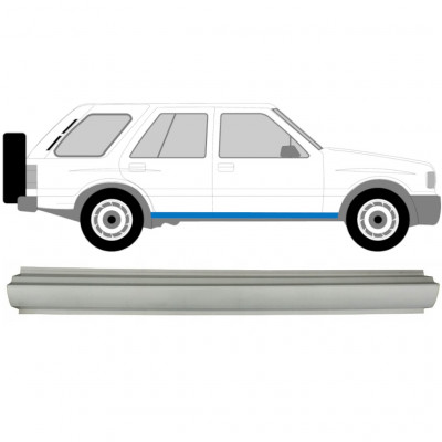 Pannello di riparazione sottoporta lamiera per Opel Frontera 1998-2002 / Sinistra = Destra (simmetrico) 6883