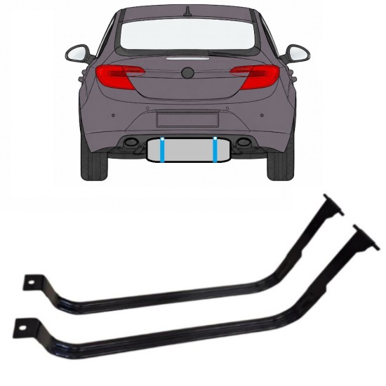 Cinghie serbatoio carburante per Opel Insignia 2008-2017 15991
