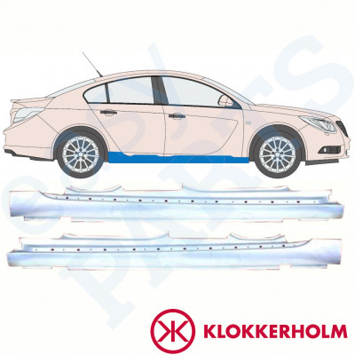 Pannello di riparazione sottoporta lamiera per Opel Insignia 2008-2017 / Sinistra+Destra / Set 10342