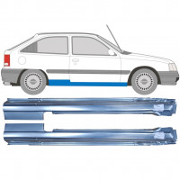 Pannello di riparazione sottoporta lamiera per Opel Kadett 1984-1993 / Sinistra+Destra / Set 9449