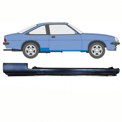 Pannello di riparazione sottoporta lamiera per Opel Manta B 1975-1988 / Destra /  8792