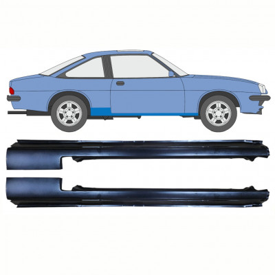 Pannello di riparazione sottoporta lamiera per Opel Manta B 1975-1988 / Set 11080