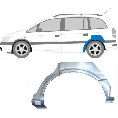 Pannello di riparazione parafango posteriore per Opel Zafira 1999-2005 / Sinistra 6889