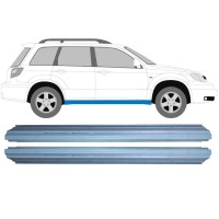 Pannello di riparazione sottoporta lamiera per Mitsubishi Outlander 2003-2007 / Sinistra+Destra / Set 16144