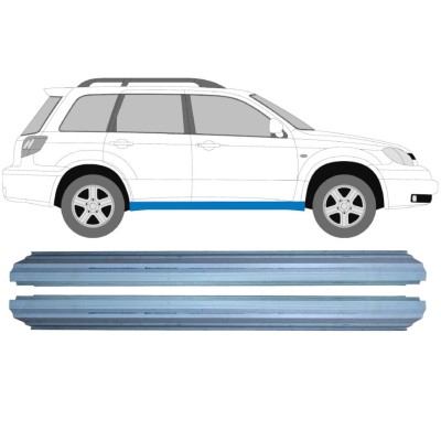 Pannello di riparazione sottoporta lamiera per Mitsubishi Outlander 2003-2007 / Sinistra+Destra / Set 16144