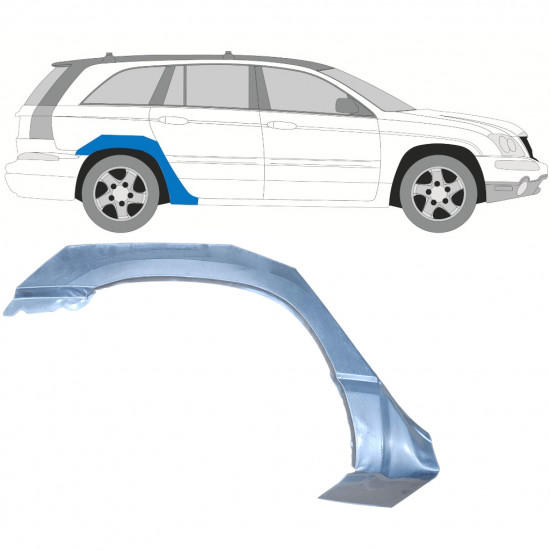 Pannello di riparazione parafango posteriore per Chrysler Pacifica 2003-2007 / Destra 7669