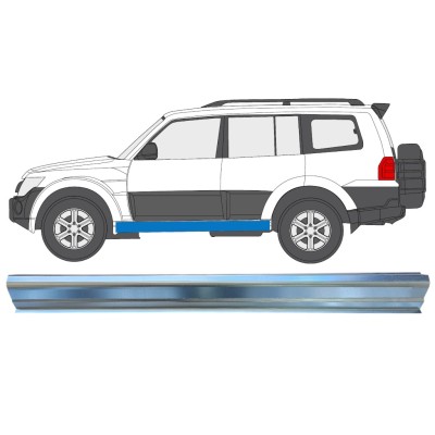 Pannello di riparazione sottoporta lamiera per Mitsubishi Pajero 2006-2021 / Sinistra 16350
