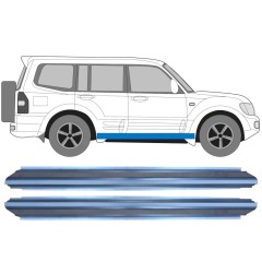 Pannello di riparazione sottoporta lamiera per Mitsubishi Pajero 1999-2006 / Sinistra+Destra / Set 11362