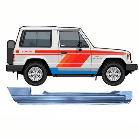 MITSUBISHI PAJERO 1982-1992 COMPLETO PANNELLO DI RIPARAZIONE DELLA SOGLIA / DESTRA