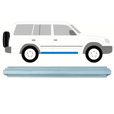 Pannello di riparazione sottoporta lamiera per Mitsubishi Pajero 1991-2001 / Sinistra = Destra (simmetrico) 15999