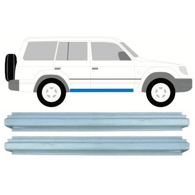 Pannello di riparazione sottoporta lamiera per Mitsubishi Pajero 1991-2001 / Sinistra+Destra / Set 16000