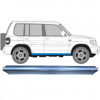 Pannello di riparazione sottoporta lamiera per Mitsubishi Pajero Pinin 1998-2007 / Sinistra = Destra (simmetrico) 5125