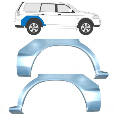 Pannello di riparazione parafango posteriore per Mitsubishi Pajero Sport 1996-2008 / Sinistra+Destra / Set 10584