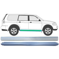 Pannello di riparazione sottoporta interno ed esterno per Mitsubishi Pajero Sport 1996-2008 / Sinistra = Destra (simmetrico) / Set 14873