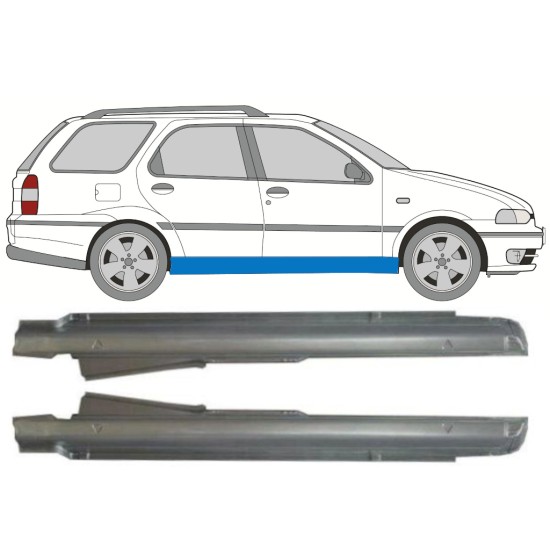 Sottoporta Lamiera Completo per Fiat Palio Weekend 1997-2001 / Sinistra+Destra / Set 9940