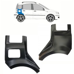 Pannello di riparazione parafango posteriore per Fiat Panda 2003-2012 / Sinistra+Destra / Set 10753