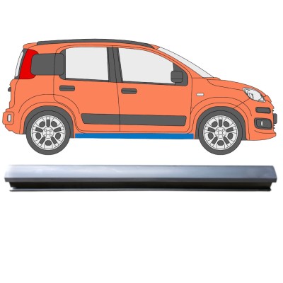 Pannello di riparazione sottoporta lamiera per Fiat Panda 2012- / Sinistra = Destra (simmetrico) 14970