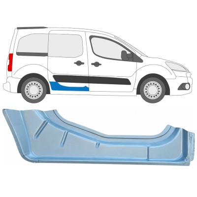 Pannello di riparazione porta scorrevole interno per Peugeot Partner 2008-2018 / Destra 17068