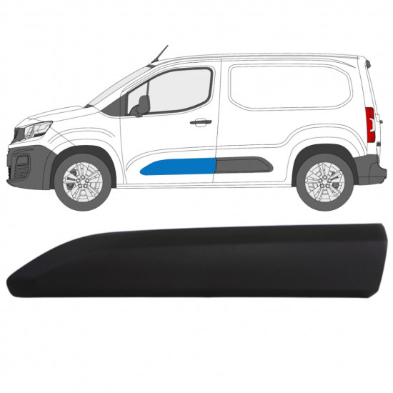 Modanatura laterale porta per Peugeot Partner 2018-2023 / Sinistra 12985