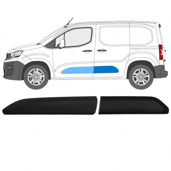 Modanatura laterale per Citroen Berlingo 2018-2023 / Sinistra / Set 13386