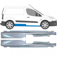 Pannello di riparazione sottoporta lamiera per Peugeot Partner C Berlingo 2008- / Sinistra+Destra / Set 10113