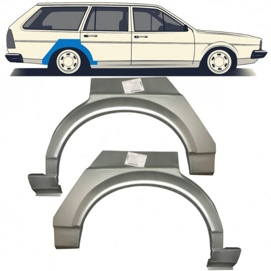 Pannello di riparazione parafango posteriore per VW Passat B2 1980-1988 / Sinistra+Destra / Set 9605