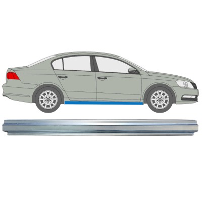 Pannello di riparazione sottoporta lamiera per Volkswagen Passat B7 2010-2015 / Destra 16355