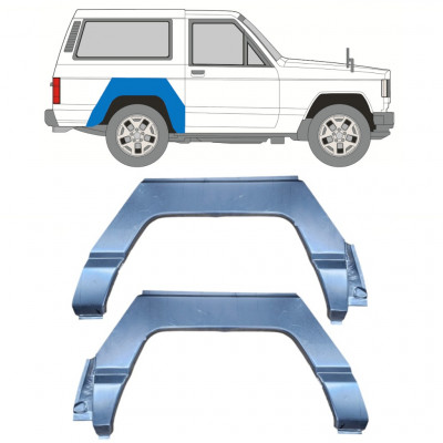 Pannello di riparazione parafango posteriore per Nissan Patrol 1979-1993 / Sinistra+Destra / Set 10412