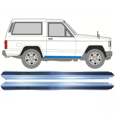 Pannello di riparazione sottoporta lamiera per Nissan Patrol K160 1979-1990 / Sinistra+Destra / Set 16291