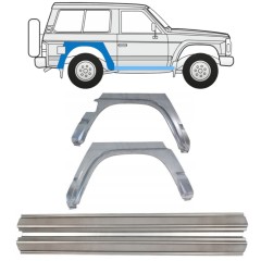 Pannello di riparazione sottoporta e parafango posteriore per Nissan Patrol Y60 GY60 1990-1997 / Sinistra+Destra / Set 11542