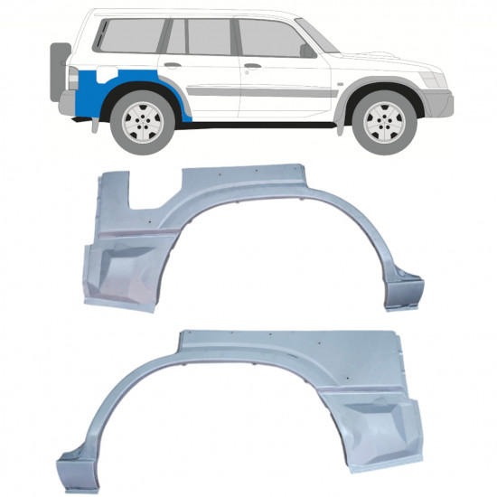 Pannello di riparazione parafango posteriore per Nissan Patrol 1997-2009 / Sinistra / Destra / Sinistra / Destra 12759