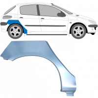 Pannello di riparazione parafango posteriore per Peugeot 206 1998- / Destra 7202