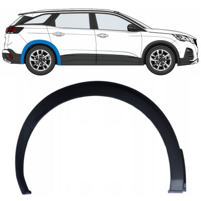 Modanatura laterale parafango posteriore per Peugeot 3008 2016-2024 / Destra 17033