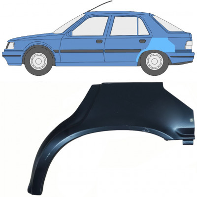 Pannello di riparazione parafango posteriore per Peugeot 309 1986-1993 / Sinistra 10725