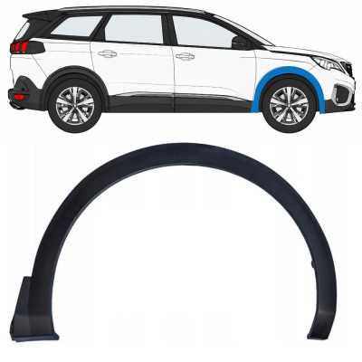 Modanatura parafango anteriore per Peugeot 5008 2017-2024 / Destra 17035