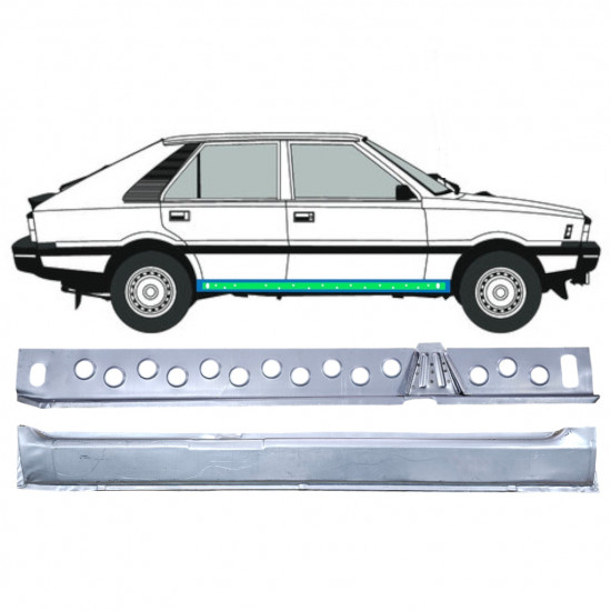 FSO POLONEZ 1978-2002 INTERNO + ESTERNO SET / RIPARAZIONE DEI DAVANZALI / DESTRA