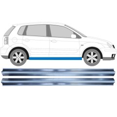 Pannello di riparazione sottoporta lamiera per Volkswagen Polo 2001-2009 / Set 11933