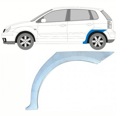 Pannello di riparazione parafango posteriore per VW Polo 2001-2009 / Sinistra 10131