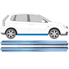 Pannello di riparazione sottoporta lamiera per Volkswagen Polo 2001-2009 / Sinistra = Destra (simmetrico) / Set 10491