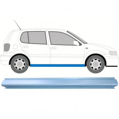 Pannello di riparazione sottoporta lamiera per VW Polo 1999-2001 / Sinistra = Destra (simmetrico) 7124