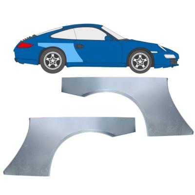 Pannello di riparazione parafango posteriore per Porsche 911 997 2004-2012 / Sinistra+Destra / Set 16381