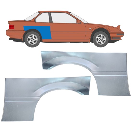 Pannello di riparazione parafango posteriore per Honda Prelude 1987-1992 / Sinistra+Destra / Set 16363