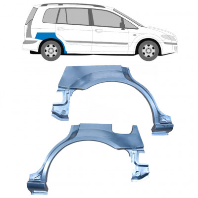 Pannello di riparazione parafango posteriore per Mazda Premacy 1999-2005 / Sinistra+Destra / Set 9158