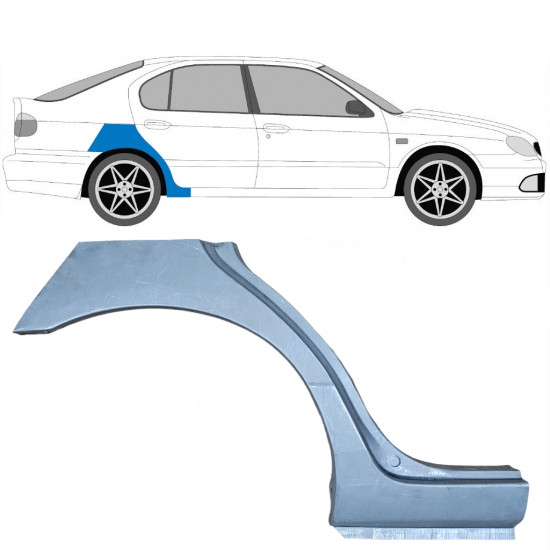 Pannello di riparazione parafango posteriore per Nissan Primera 1996-2001 / Destra 6842