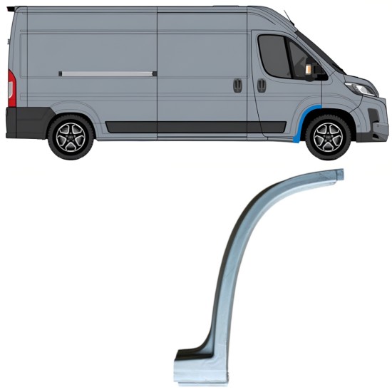Pannello di riparazione parafango anteriore per Toyota Proace Max 2024- / Destra 16835