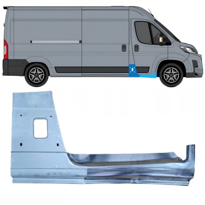 Pannello di riparazione del montante + Pannello Di Riparazione Sottoporta Lamiera per Toyota Proace Max 2024- / Destra 16732