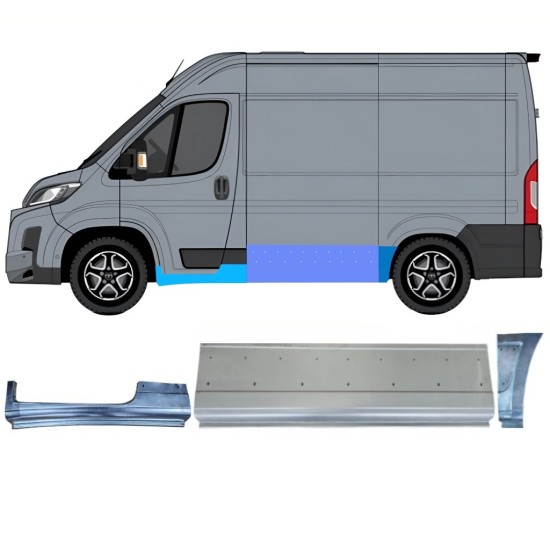 Set di pannelli di riparazione per Toyota Proace Max 2024- / Sinistra 16743
