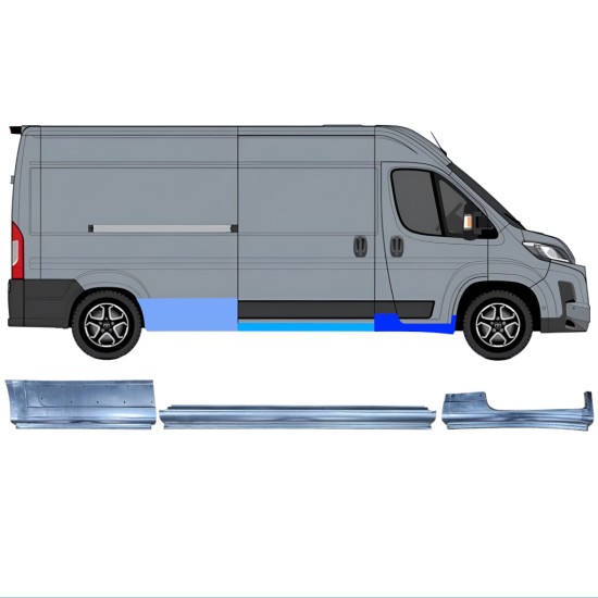 Set di pannelli di riparazione per Toyota Proace Max 2024- / Destra 16757