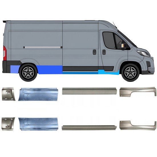 Set di pannelli di riparazione per Toyota Proace Max 2024- / Sinistra+Destra / 16706